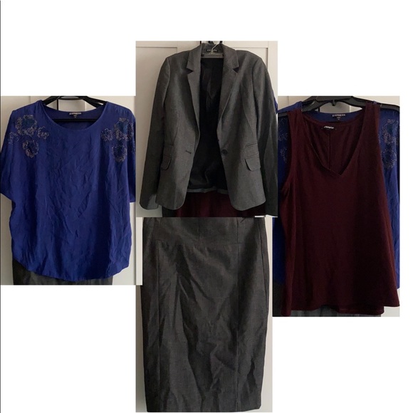 Express Other Outfit Express Skirt Suit With Blouses Poshmark